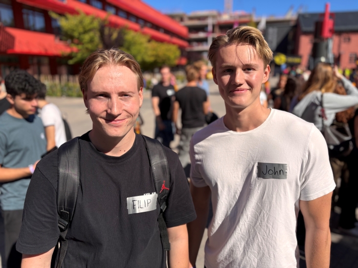 Nya studenter på Tekniska Högskolan.