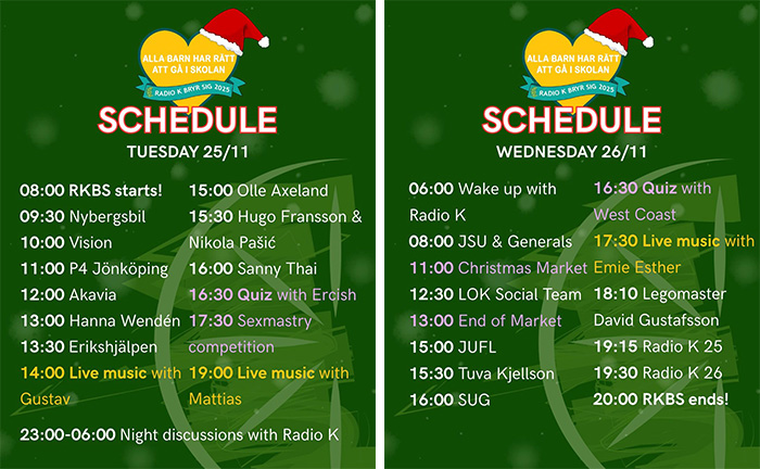 The programme.