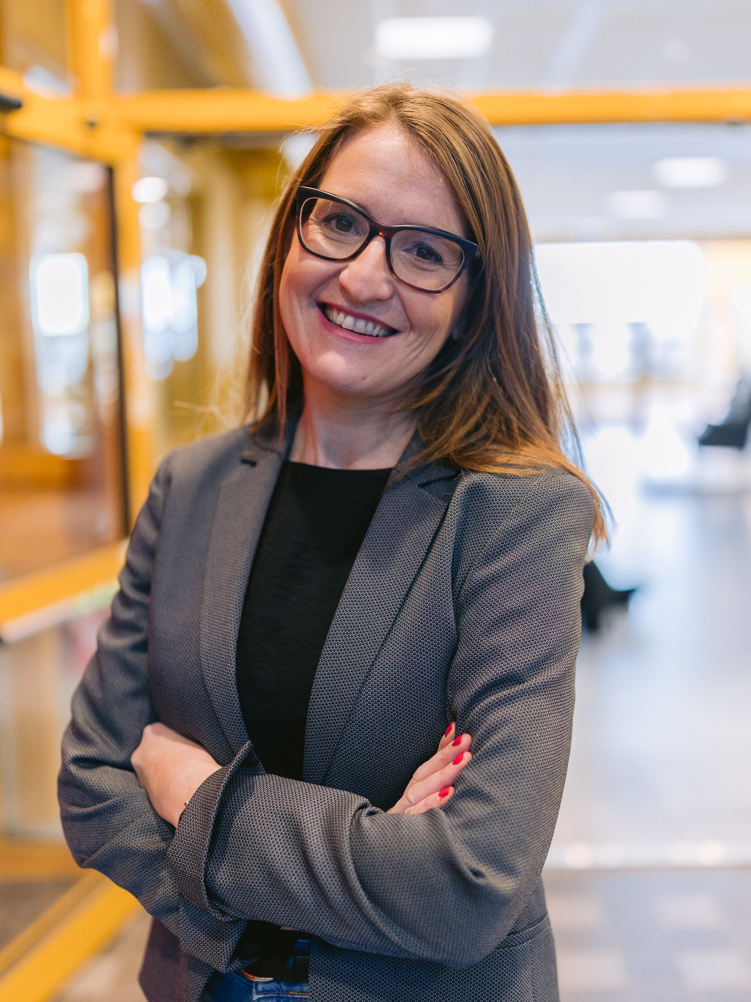 Woman in suit