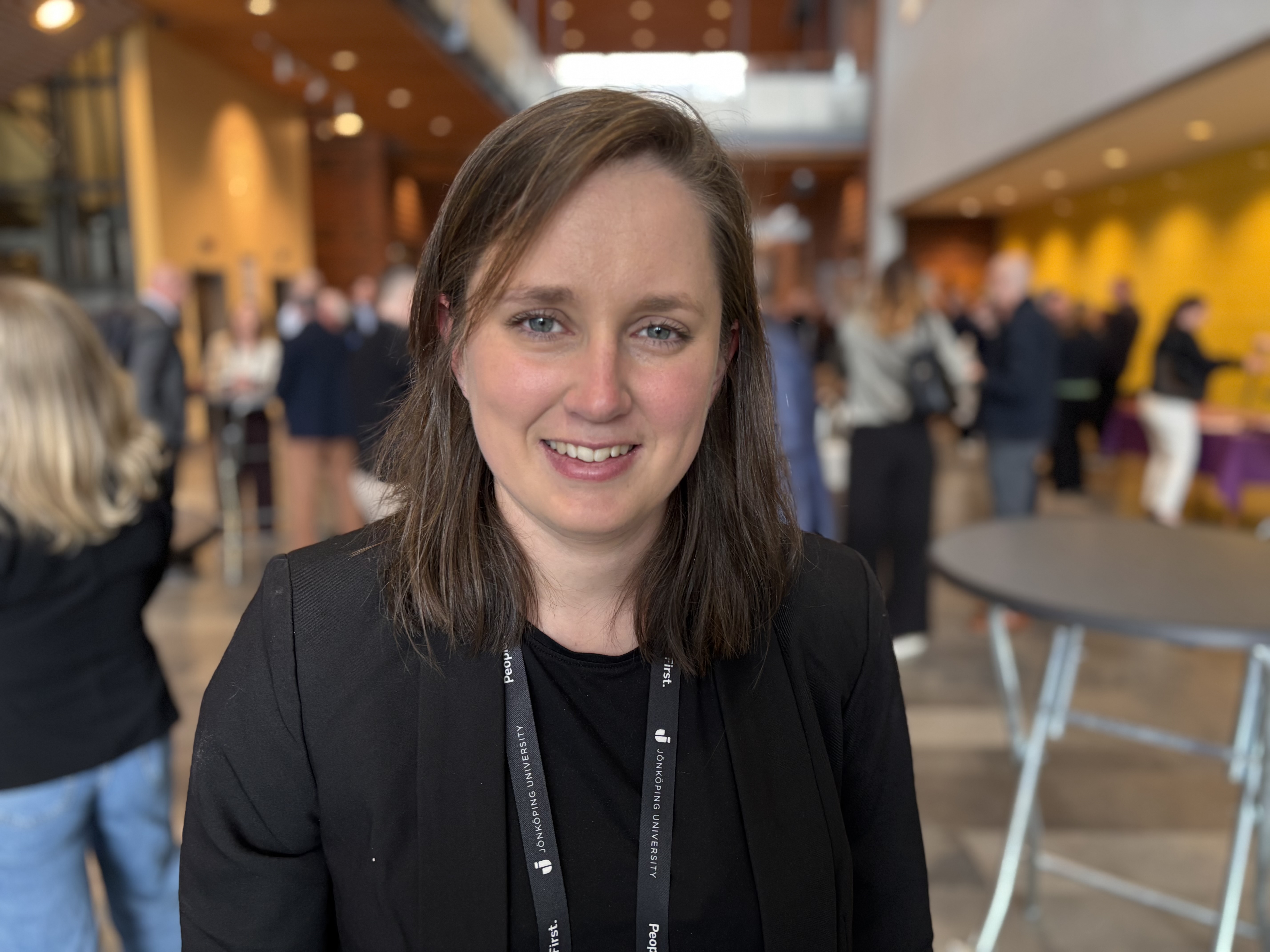 Woman at conference.