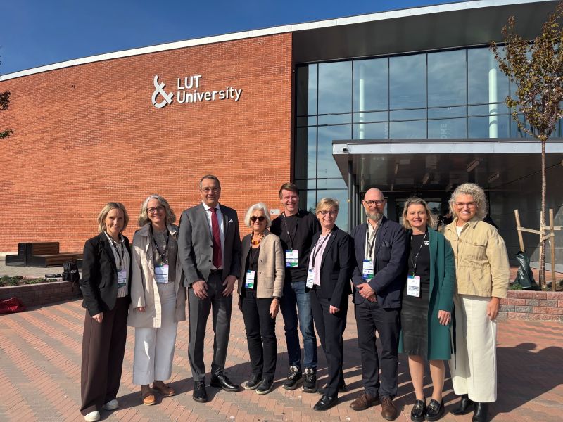 Foto på delegation till mötet i finland