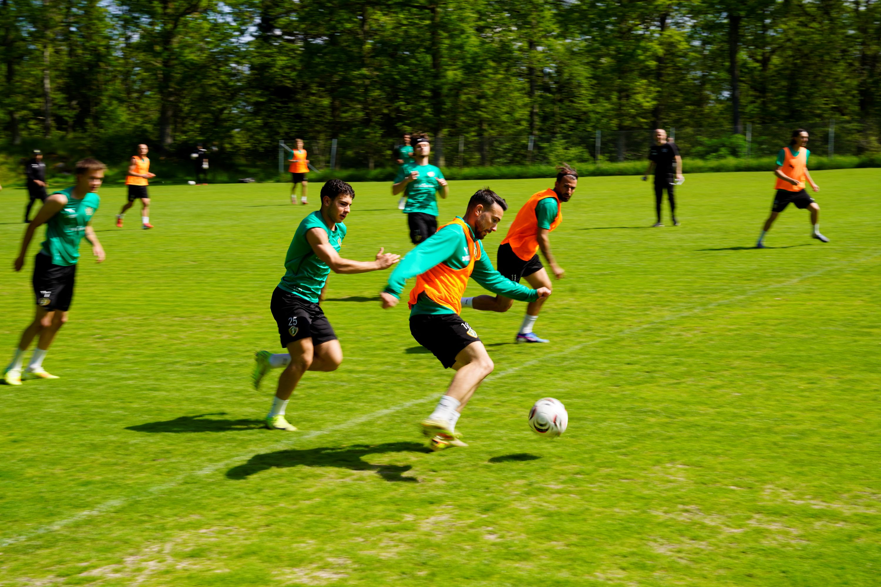 Fotbollsträning.